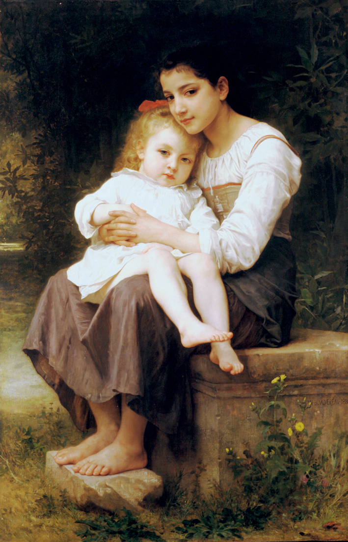 阿道夫·布格罗 Adolphe Bouguereau —— 姐妹